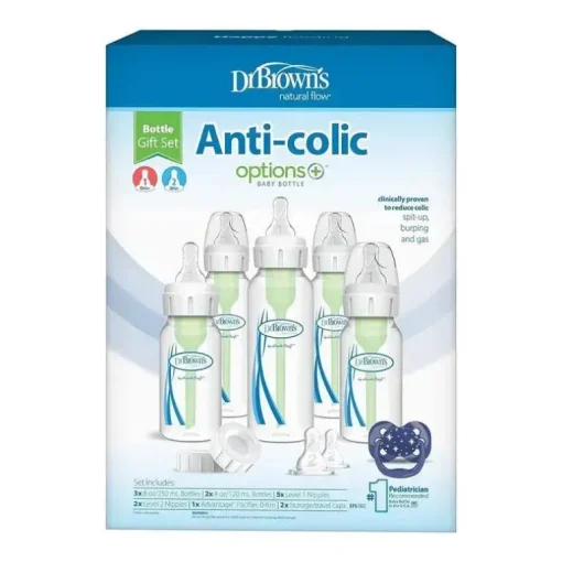 Brown's - Opções + Conjunto de mamadeira anti-cólica estreita