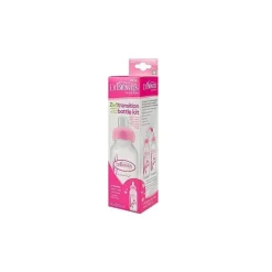 Brown's - Opções anti-cólicas de fluxo natural + kit inicial de garrafa com canudinho estreito, 8 onças