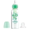 Brown's - opções de 8 onças + garrafa estreita Pp para canudinho, verde