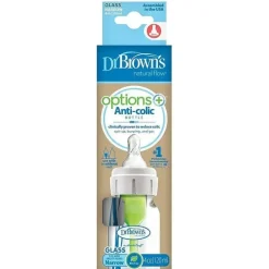 Brown's - opções de 4 onças + mamadeira estreita de vidro, 1 unidade
