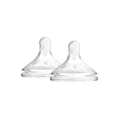 Brown's - Opções 2Pk + Mamilos para garrafas de silicone com gargalo largo nível 4