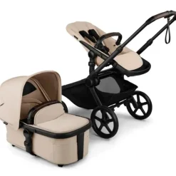 Bugaboo - Carrinho de bebê Kangaroo Complete, Preto/Desert Taupe