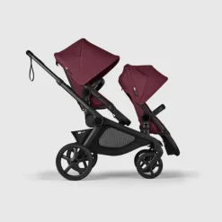 Bugaboo - Carrinho de bebê Kangaroo Complete, Preto/Cereja Escuro