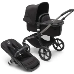 Bugaboo - Carrinho de passeio Fox 5 completo, preto/preto meia-noite