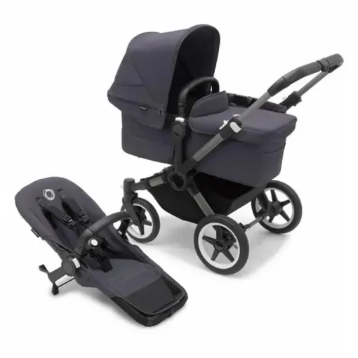 Bugaboo - Carrinho de passeio mono completo Donkey 5, grafite/azul tempestuoso