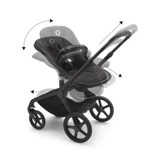 Bugaboo - Carrinho de passeio Fox 5 completo, preto/preto meia-noite