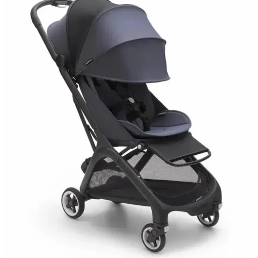 Bugaboo - Carrinho de passeio compacto completo borboleta, preto/azul tempestuoso