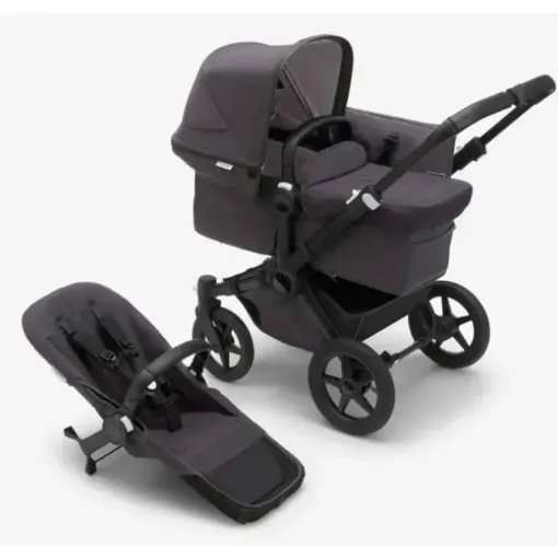 Bugaboo - Donkey 5 Mineral Mono Completo, Preto/Preto Lavado