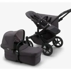 Bugaboo - Donkey 5 Mineral Mono Completo, Preto/Preto Lavado