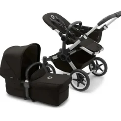 Bugaboo - Donkey 5 Mono Completo Carrinho Simples para Duplo, Alumínio/Preto Meia-Noite