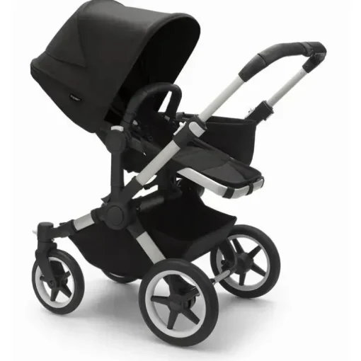 Bugaboo - Donkey 5 Mono Completo Carrinho Simples para Duplo, Alumínio/Preto Meia-Noite