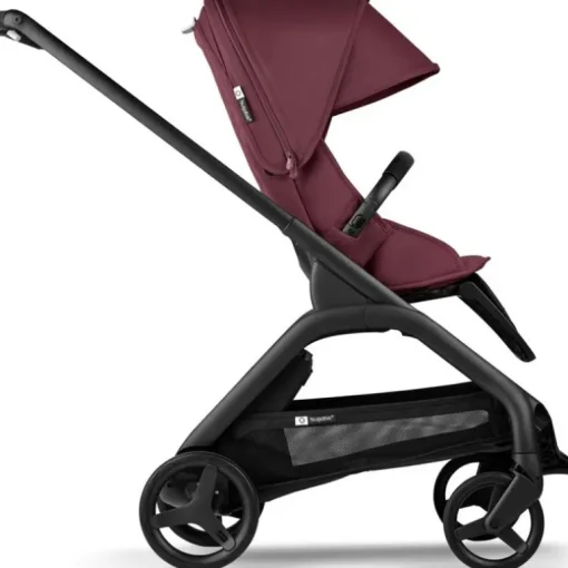 Bugaboo - Dragonfly Seat Complete, Black/Dark Cherry-Dark Cherry