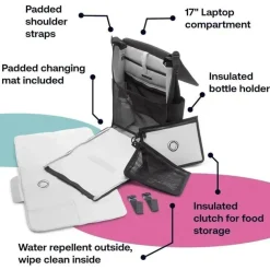 Bugaboo - Trocador de mochila repelente de água, Desert Taupe