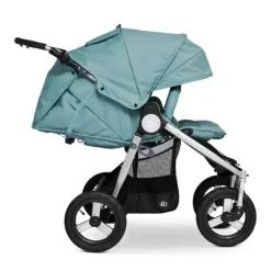 Bumbleride - Carrinho de bebê duplo Indie Twin, vidro marinho