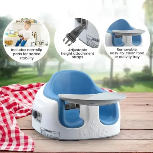 Bumbo - Assento Multi Assento 3 em 1 Azul Pó Azul