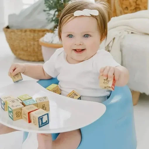 Bumbo - Cadeira infantil azul para sentar no chão