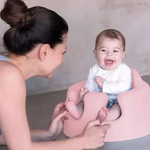 Bumbo - Cadeira infantil rosa para sentar no chão