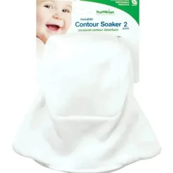 Bumkins - 2 unidades de absorvente de contorno de pano reutilizável, tamanho único
