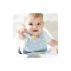 Bumkins - Babador moldado em silicone, corações