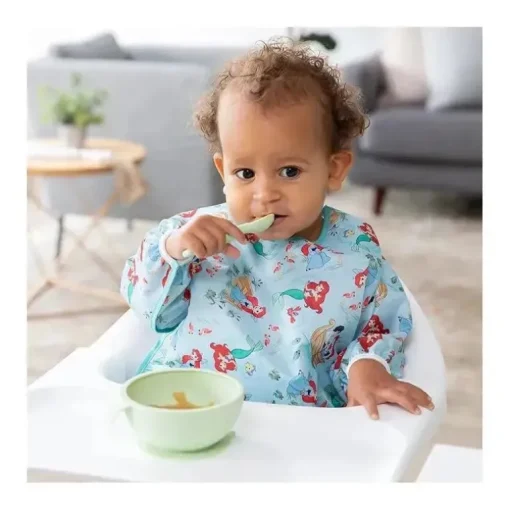 Bumkins - Babete Disney Baby Sleeved, Pequena Sereia