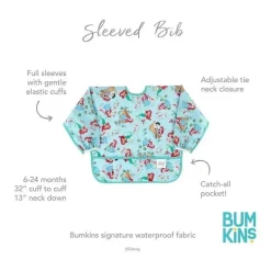 Bumkins - Babete Disney Baby Sleeved, Pequena Sereia