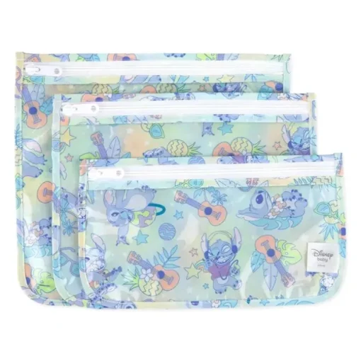Bumkins - Bolsa de viagem transparente, pacote com 3 unidades, Aloha