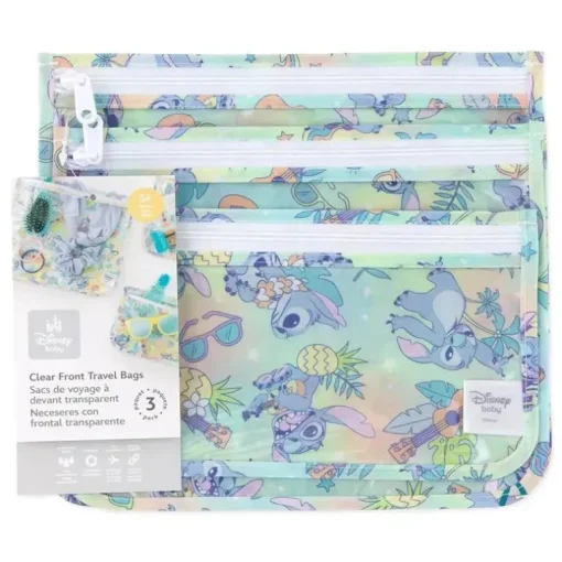 Bumkins - Bolsa de viagem transparente, pacote com 3 unidades, Aloha