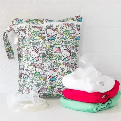 Bumkins - Bolsa molhada à prova d'água, Hello Kitty