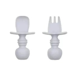 Bumkins - Chewtensils de silicone, cinza