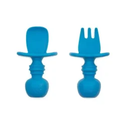 Bumkins - Chewtensils de silicone, azul escuro