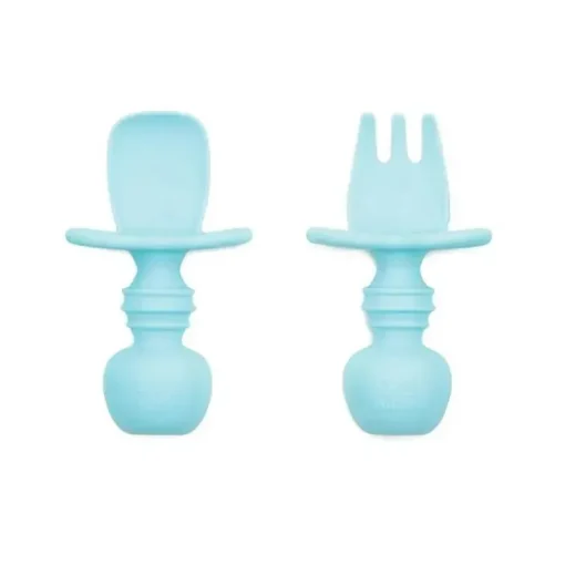 Bumkins - Chewtensils de silicone, azul