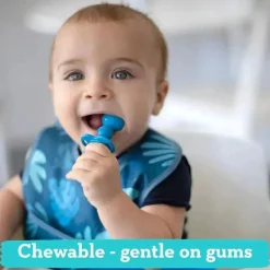 Bumkins - Chewtensils de silicone, azul escuro