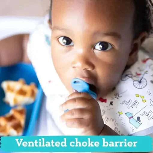 Bumkins - Chewtensils de silicone, azul escuro