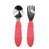 Bumkins - colher e garfo, vermelho