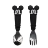 Bumkins - Conjunto de colher e garfo Disney Mickey