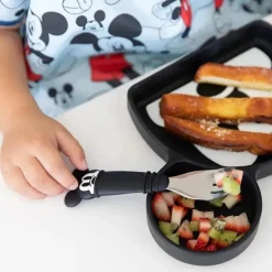 Bumkins - Conjunto de colher e garfo Disney Mickey