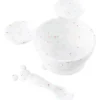 Bumkins - Conjunto de primeira alimentação de silicone com baunilha do Mickey Mouse