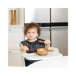 Bumkins - Conjunto de primeira alimentação de silicone Disney - Dourado