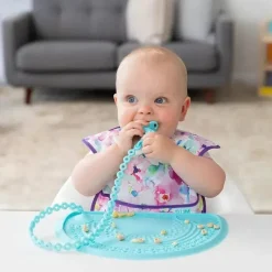 Bumkins - Cordões para acessórios de silicone azul