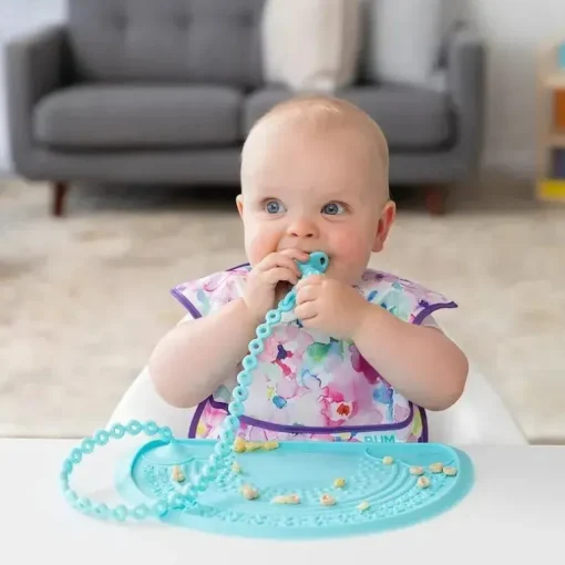Bumkins - Cordões para acessórios de silicone azul