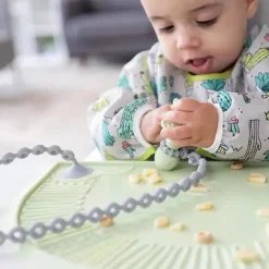 Bumkins - Correntes para acessórios de silicone cinza