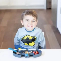 Bumkins - Dc Comics Silicone Grip Dish, Batman