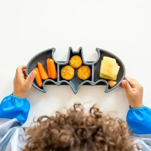 Bumkins - Dc Comics Silicone Grip Dish, Batman