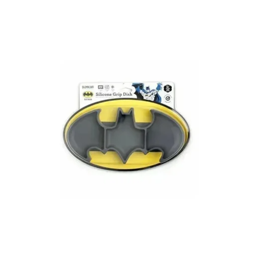 Bumkins - Dc Comics Silicone Grip Dish, Batman