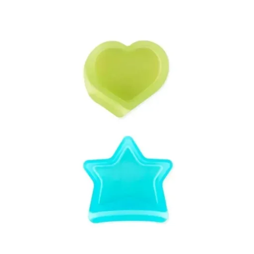 Bumkins - Dippers de silicone para bebês, anexados a tigelas, pratos e pratos, 2 unidades, Aqua Jelly