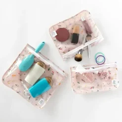 Bumkins - 3Pk Disney Clear Travel Bag, Princesa Mágica