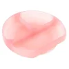 Bumkins - placa de sucção para crianças e bebês, prato de silicone dividido, gelatina rosa