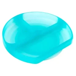 Bumkins - placa de sucção para crianças e bebês, prato de silicone dividido, geléia azul