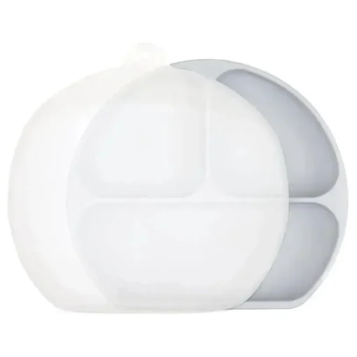 Bumkins - Placas de sucção para bebês e crianças, cinza