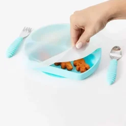 Bumkins - Placas de sucção para bebês e crianças, azul